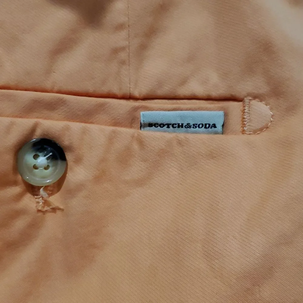 Scotch & Soda Men's Bright Peach Stuart Shorts Size 30 X 9 in Inseam